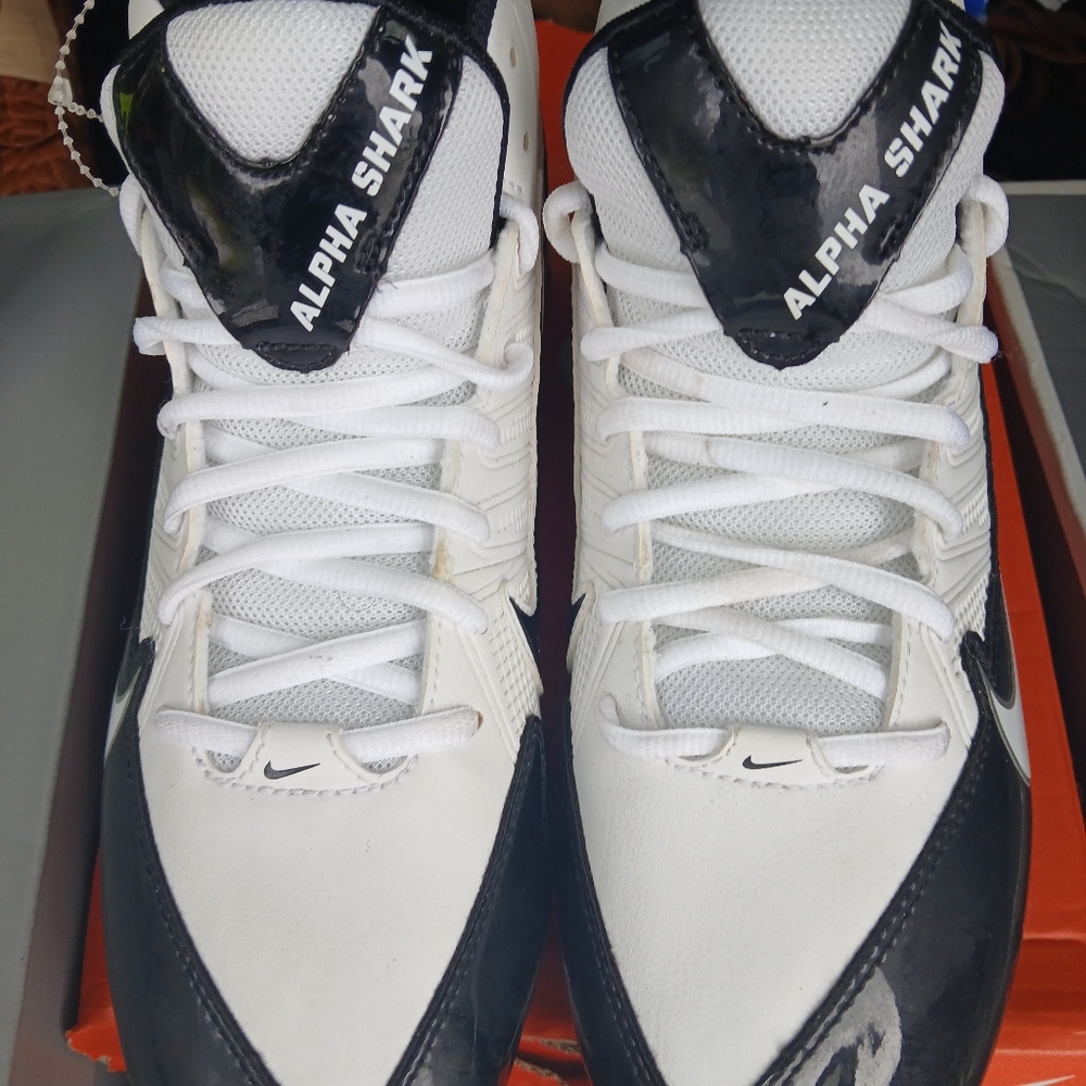 Nike Alpha Shark Black and White Athletic Shoes